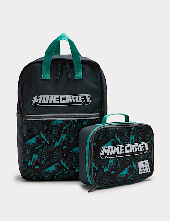 Mochila y caja de almuerzo de 2 piezas de Minecraft&trade;