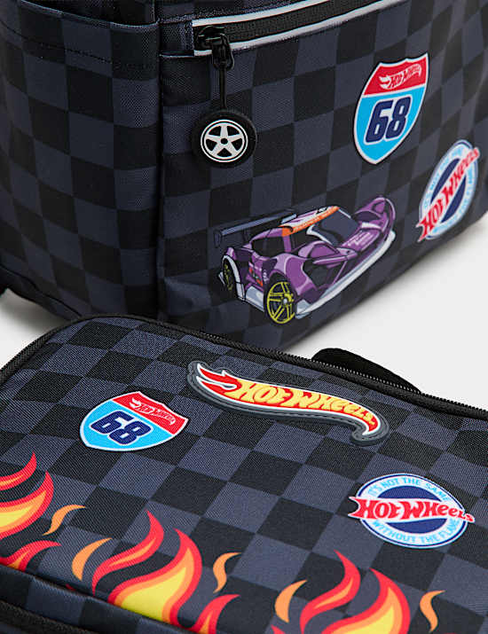 Pack de 2 piezas de Hot Wheels&trade; con mochila y caja de almuerzo