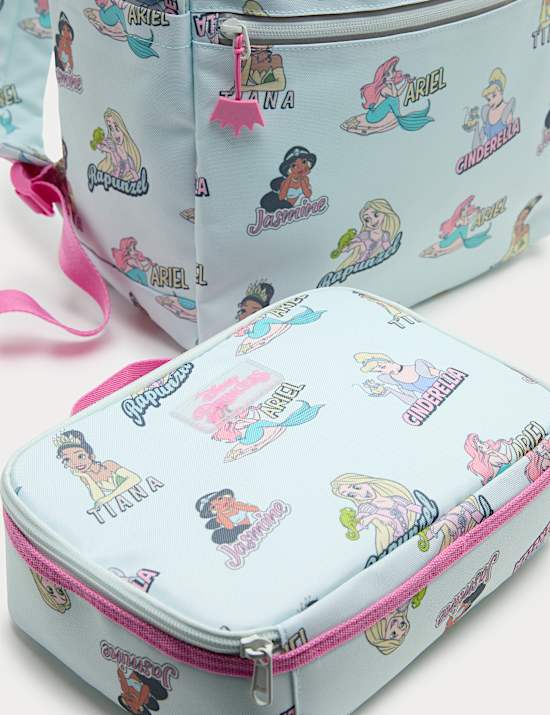 2 pi&egrave;ces sac &agrave; dos & bo&icirc;te repas &agrave; motif Disney Princess&trade;