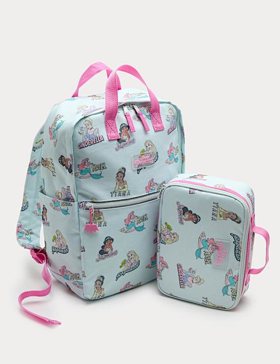 2 pi&egrave;ces sac &agrave; dos & bo&icirc;te repas &agrave; motif Disney Princess&trade;