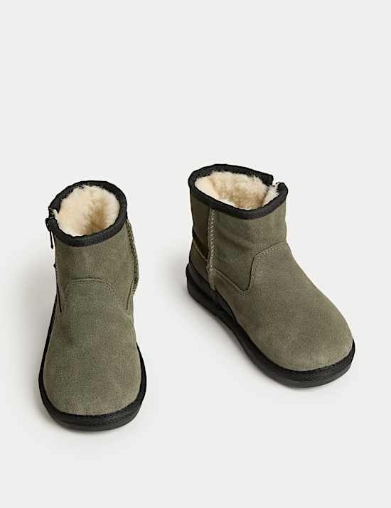 Kids' Suede Boots (4 Small - 7 Large)