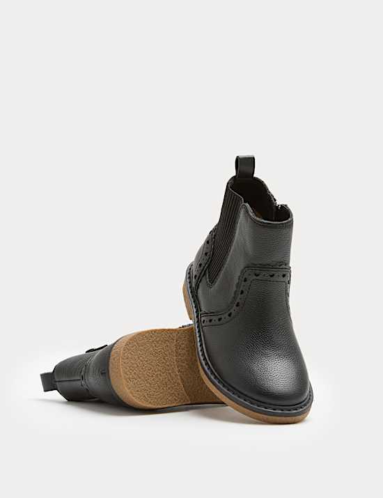 Kids' Leather Chelsea Boots (4 Small - 2 Large)