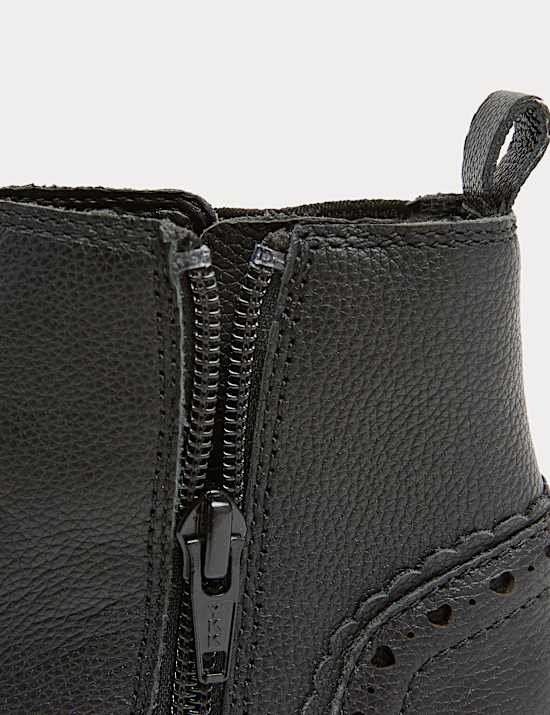 Kids' Leather Chelsea Boots (4 Small - 2 Large)