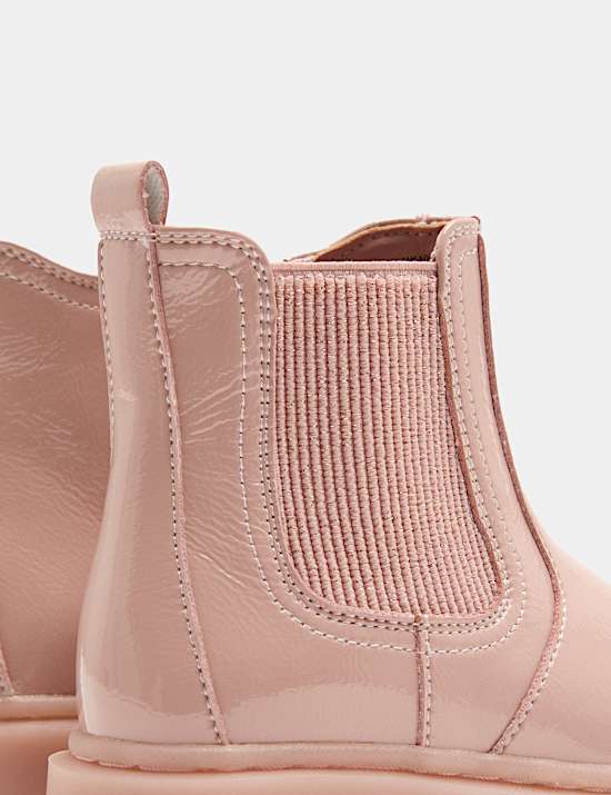 Bottines Chelsea vernies lumineuses enfant (du 20,5 au 34,5)