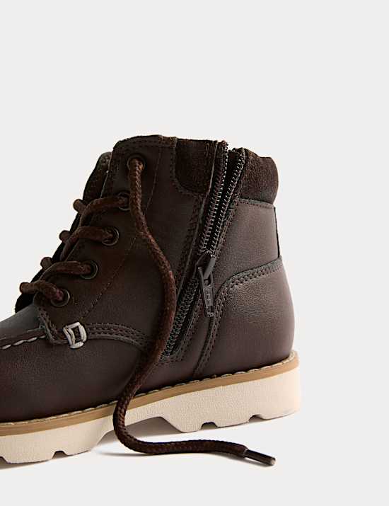 Botines infantiles gruesos con cordones (4 pequeño - 7 grande)