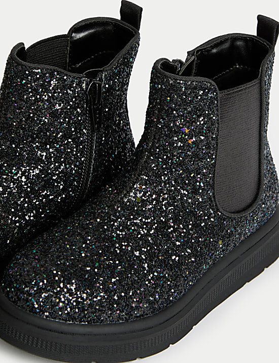 Glitzernde Chelsea-Stiefel für Kinder (20,5–34,5)