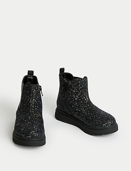Glitzernde Chelsea-Stiefel für Kinder (20,5–34,5)