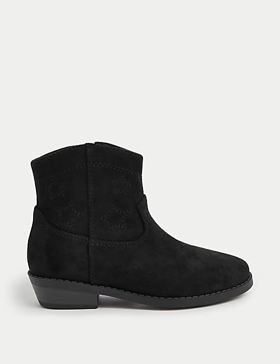 Kids Star Ankle Boots 4 Small 2 Large STONE Boots M S US