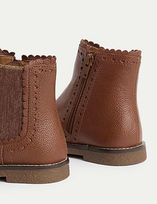 Kid's Leather Chelsea Boots (4 Small-2 Large)