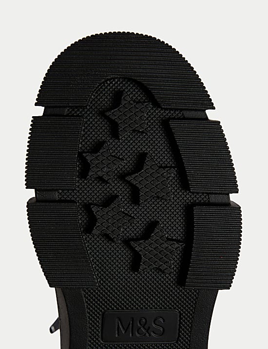 Kids&rsquo; Patent Glitter Ankle Boots (4 Small - 1&frac12; Large)