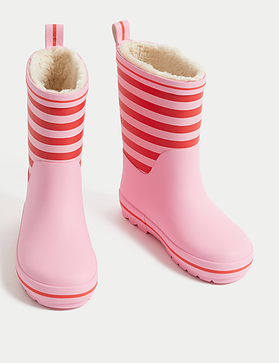 Kids' Striped Wellies (4 Small - 6 Large)