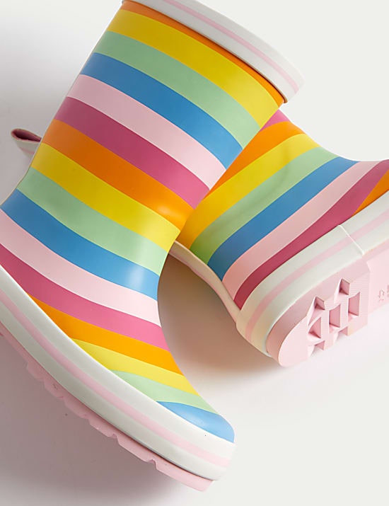 Kids' Striped Wellies (4 Small - 6 Large)