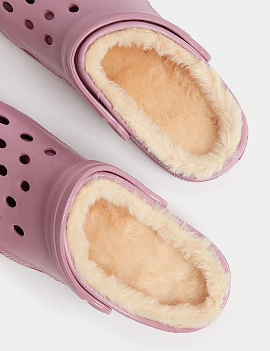 Kids' Faux Fur Lined Clogs (1 Large - 6 Large)