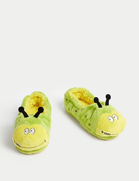 Kids' Colin The Caterpillar Slippers (4 Small - 6 Large)