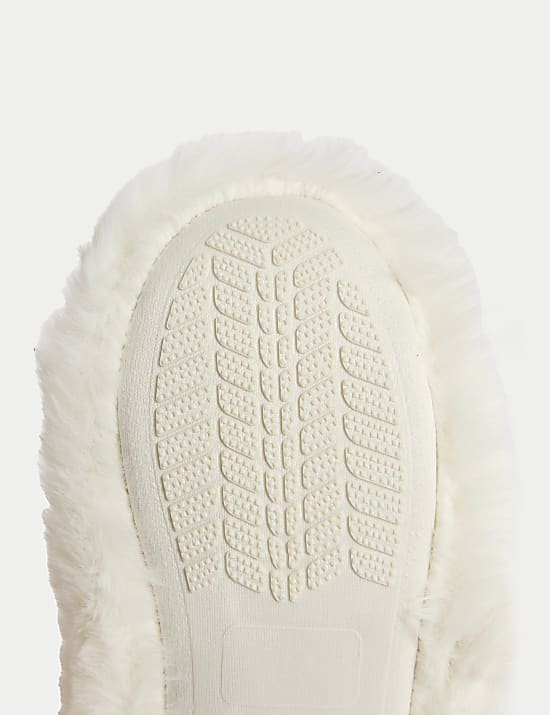 Chaussons enfants de ballet en fausse fourrure (du 20,5 au 34,5)