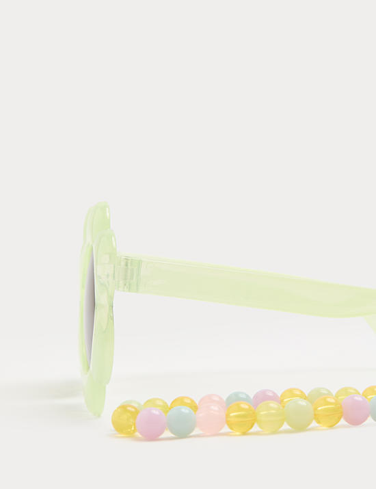 Kids' Flower Sunglasses with Chain