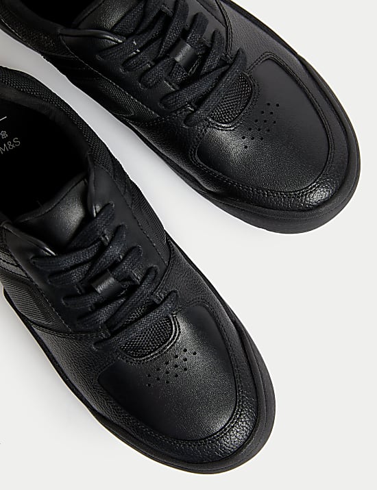 Kids' Leather Lace Freshfeet™ School Shoes (13 Small - 9 Large)