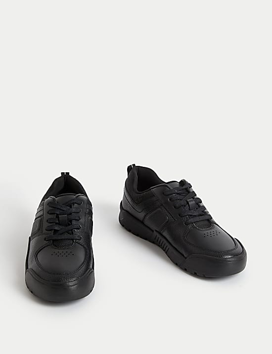 Kids' Leather Lace Freshfeet™ School Shoes (13 Small - 9 Large)