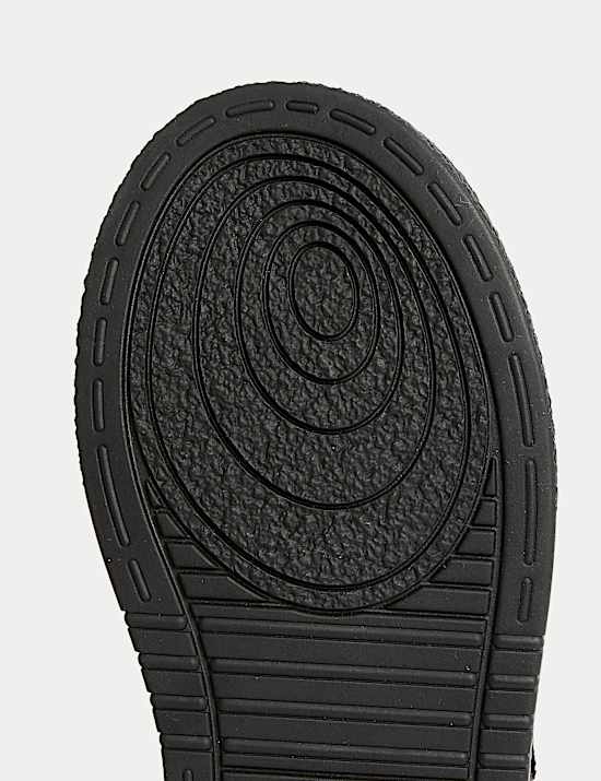 Kids' Leather Riptape School Shoes (8 Small - 2 Large)