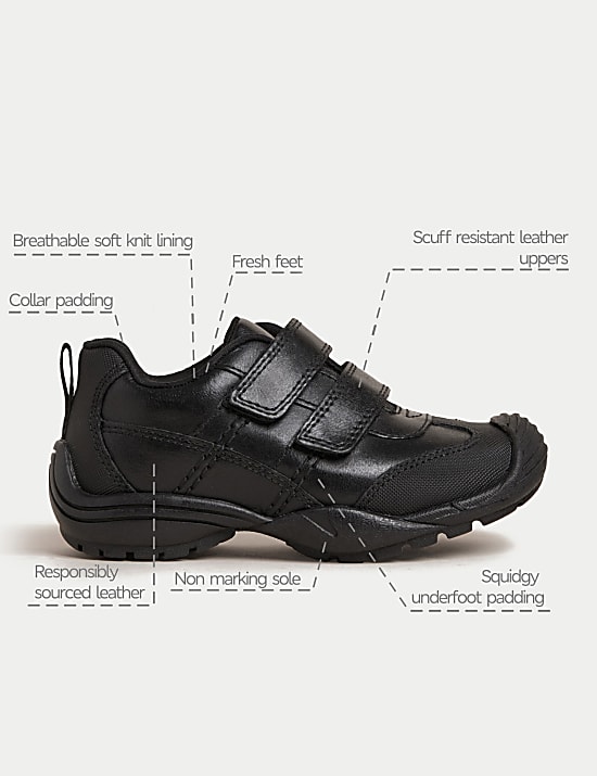 Kids' Leather School Shoes (8 Small - 2 Large)