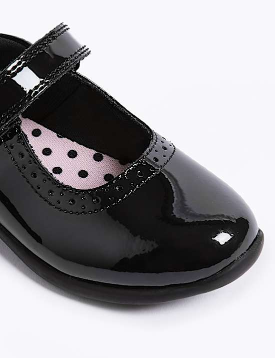 Leren schoolschoenen met klittenband voor kinderen (maat 25,5-33)