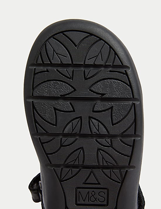 Kids&rsquo; Leather T-Bar School Shoes (8 Small - 2 Large)