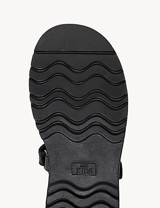 Kids' Leather Mary Jane Cat School Shoes (8 Small - 2 Large)