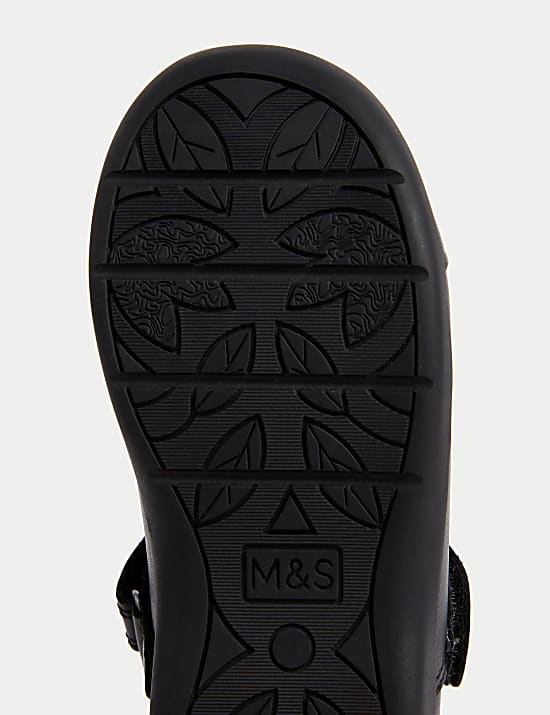 Kids' Leather T Bar School Shoes (8 Small - 2 Large)