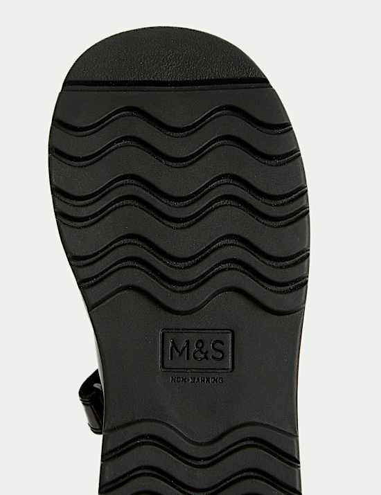 Kids' Patent Leather Buckle School Shoes (8 Small - 2 Large)