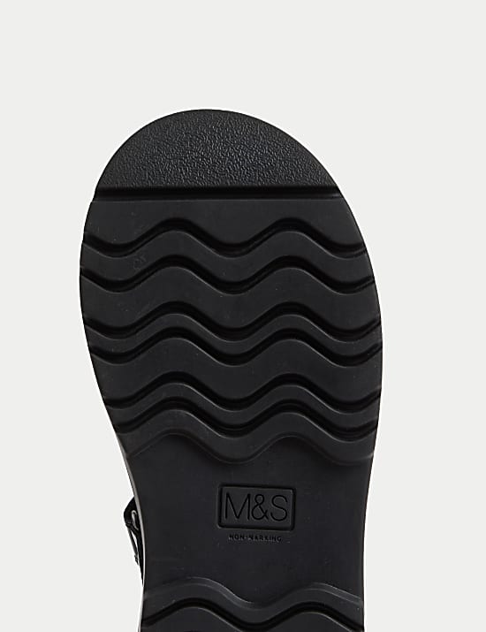 Kids' Patent Leather Buckle School Shoes (8 Small - 2 Large)