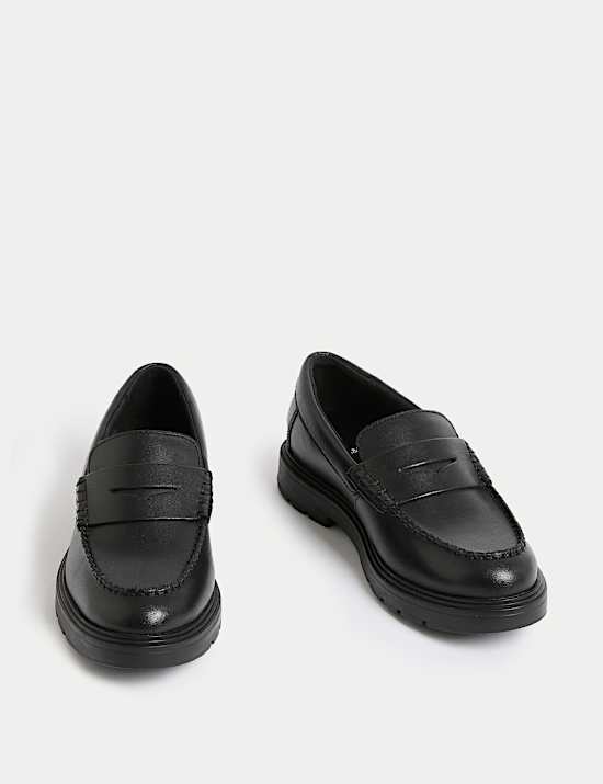 Kids' Leather Freshfeet™ Loafer School Shoes