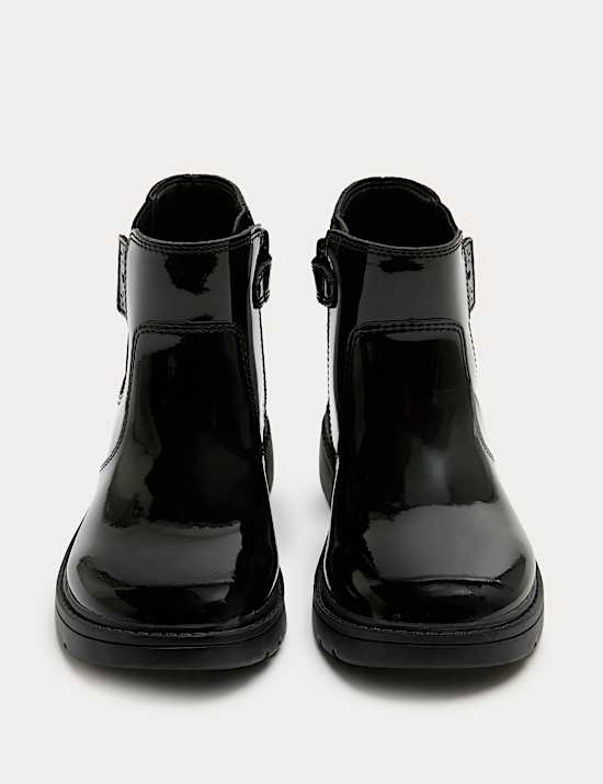 Kids' Leather Chelsea School Boots (8 Small-2 Large)
