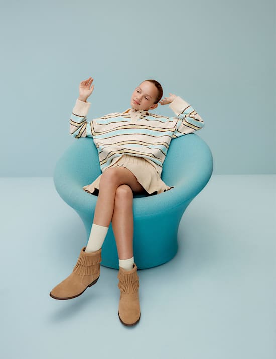 Rugby Style Striped Knitted Jumper (6-16 Yrs)