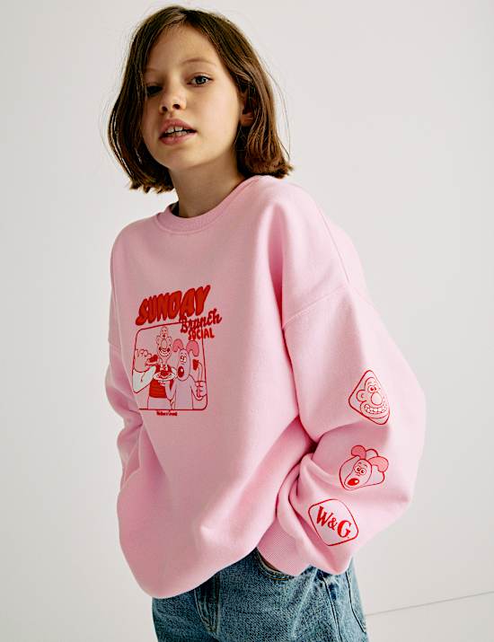 Cotton Rich Wallace & Grommit™ Sweatshirt (6-16 Yrs)