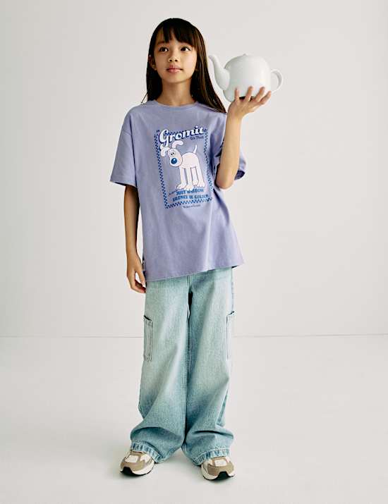 Pure Cotton Wallace & Gromit™ T-Shirt (6-16 Yrs)