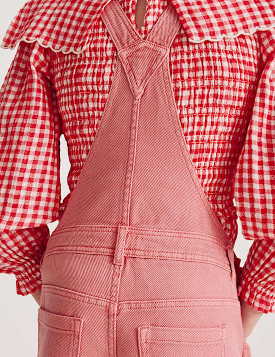 Latzhose aus reiner Baumwolle mit ausgestelltem Bein (2&ndash;16 J.)