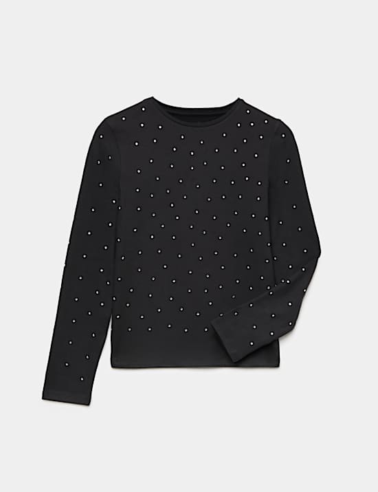 Diamant&eacute; Long Sleeve Top (6-16 Yrs)