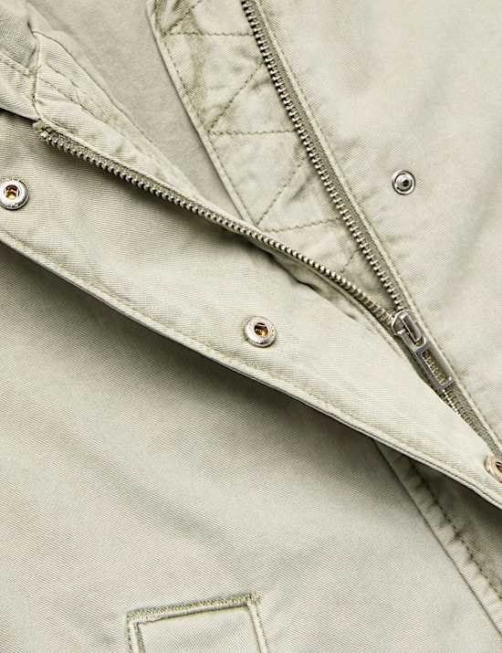 Pure Cotton Hooded Parka (6-16 Years)