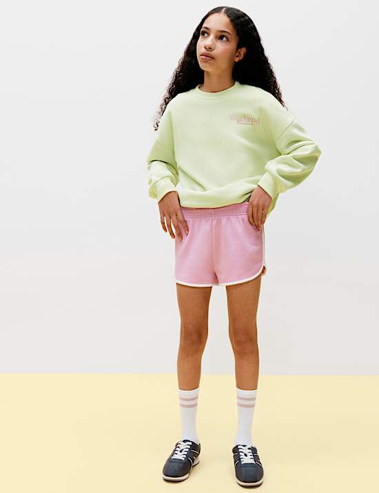 Short de course en coton (du 6 au 16 ans)