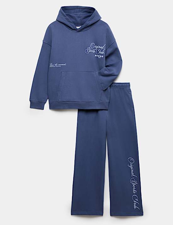 2 Piece Cotton Rich Hoodie and Joggers Set (6-16 Yrs)