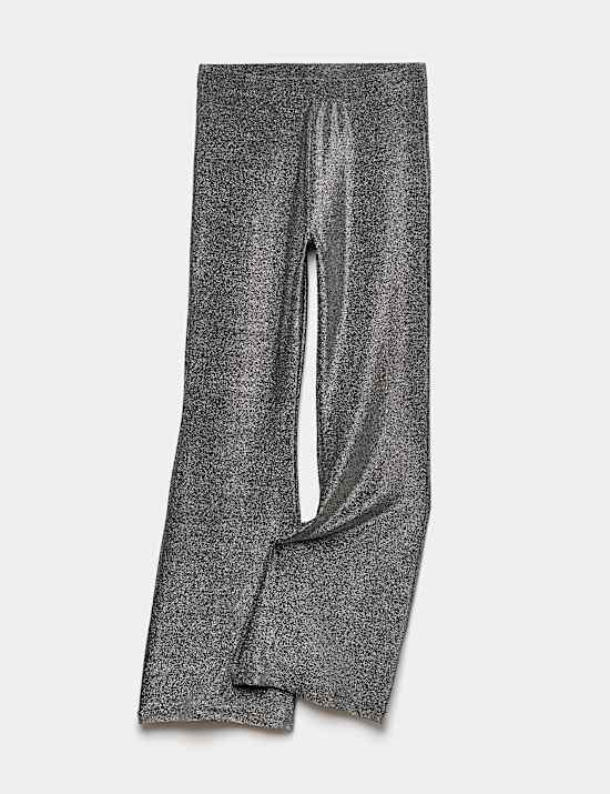 Leggings acampanados metalizados (6-16 a&ntilde;os)
