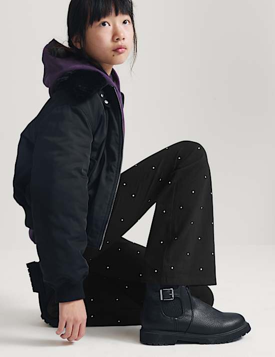 Cotton Rich Studded Kickflare Legging