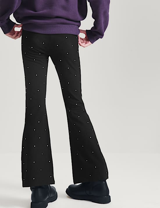 Cotton Rich Studded Kickflare Legging