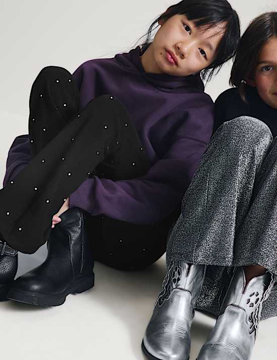 Cotton Rich Studded Kickflare Legging