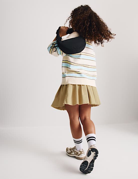 Cotton Rich Pleated Skirt (6-16 Yrs)