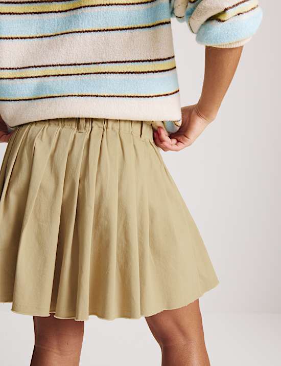 Cotton Rich Pleated Skirt (6-16 Yrs)