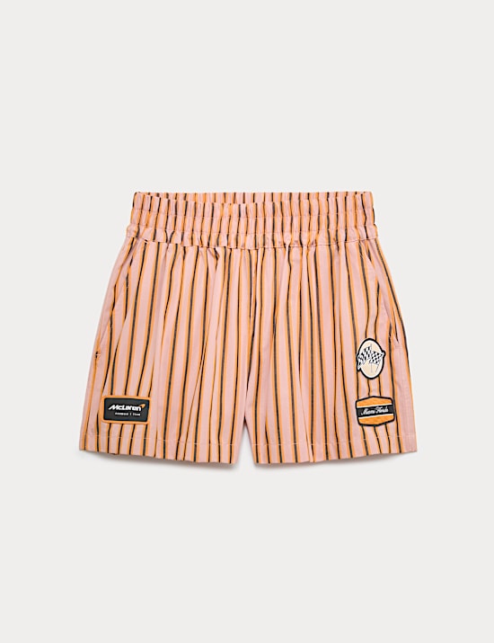 Pure Cotton McLaren Striped Shorts (6-16 Yrs)