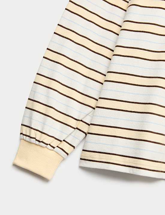 Pure Cotton Striped Top (6-16 Yrs)