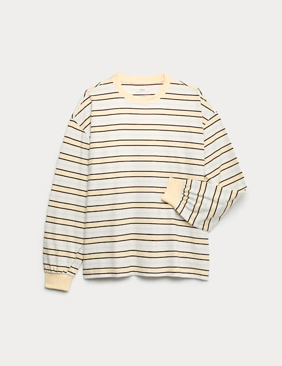 Pure Cotton Striped Top (6-16 Yrs)