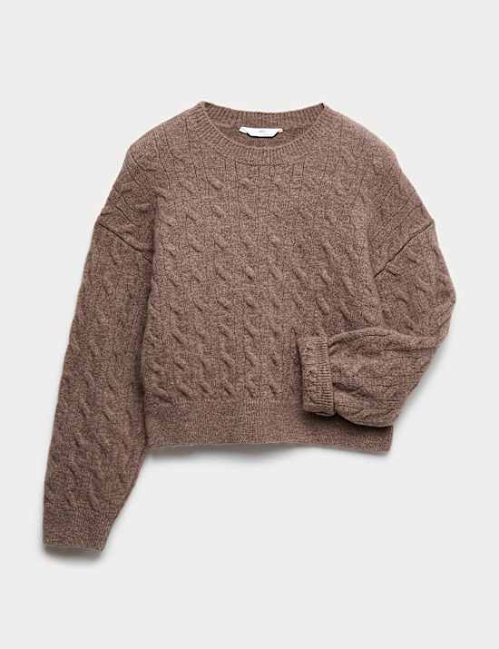 Jersey de punto trenzado (6-16 a&ntilde;os)